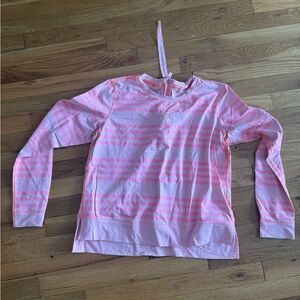 lululemon Neon Pink Half Zip Pullover Sweater Size 10 Athletic Top